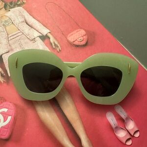 Loewe Mint Green Cat-Eye Sunglasses for Women